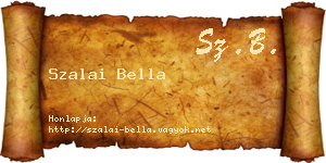 Szalai Bella névjegykártya